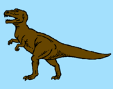 Coloring page Tyrannosaurus Rex painted by%uB2E4%uC717