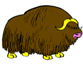 Coloring page Bison painted bymaximo