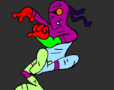 Coloring page Dancing mummy painted byethan