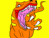 Coloring page Velociraptor II painted byL.J.