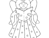 Coloring page Fairy painted byAngle