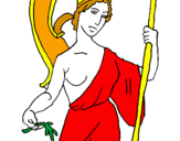 Coloring page Athena painted bylauren