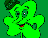 Coloring page Lucky clover painted bydarielys