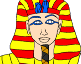 Coloring page Tutankamon painted bySophie