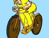 Coloring page Cycling painted byti