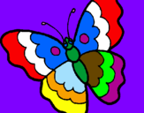 Coloring page Butterfly painted bymya