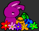 Coloring page Easter Bunny painted bySabrina McCrudden