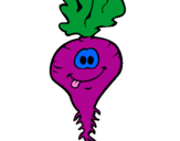 Coloring page Beetroot painted byemily