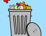 Coloring page Wastebasket painted by AIDE   CASTANEDA  