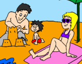 Coloring page Family vacation painted byNATALIA