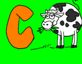 Coloring page Cow painted bydaniel aprende apintar