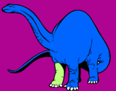 Coloring page Brachiosaurus II painted byluis