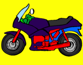 Coloring page Motorbike painted byDaniel S. Alder