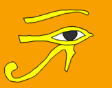 Coloring page Eye of Horus painted bycaitlin gordon