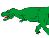 Coloring page Tyrannosaurus Rex painted bygabriel viana