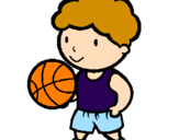 Coloring page Basketball player painted byPOOP