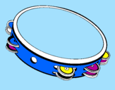Coloring page Tambourine painted bydamaris