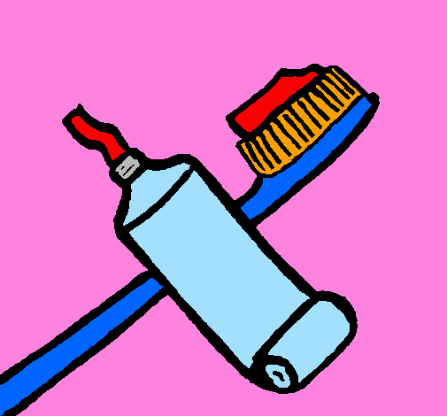 Coloring page Toothbrush painted bykinnary