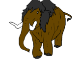 Coloring page Mammoth II painted bygabriel viana