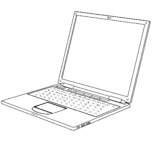 Coloring page Laptop painted bydas