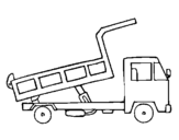 Coloring page Dumper truck painted byanonymous