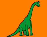 Coloring page Brachiosaurus painted byluis