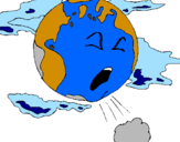 Coloring page Sick Earth painted byash