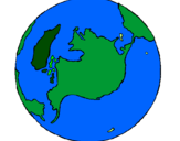 Coloring page Planet Earth painted byfritu
