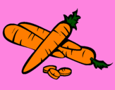 Coloring page Carrots II painted byClhoe