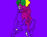 Coloring page Labrador painted byluis