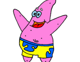 Coloring page Patrick Star painted bybeth