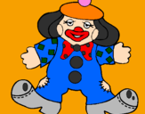 Coloring page Clown with big feet painted byjahnvi