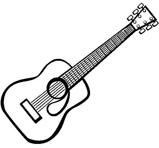 Coloring page Spanish guitar II painted bySofia Mendes da Silva