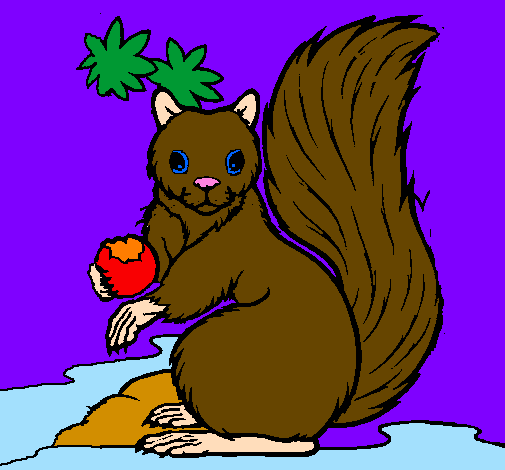Coloring page Squirrel painted bykyla