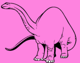 Coloring page Brachiosaurus II painted byClhoe