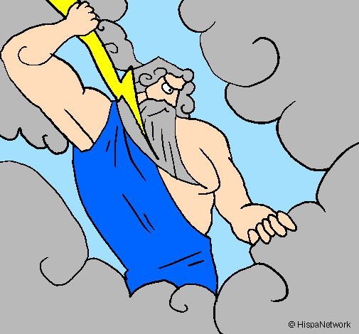 Coloring page Zeus painted bycaitlin gordon