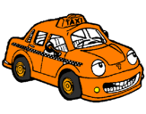 Coloring page Taxi Herbie painted bybojan