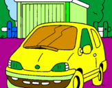 Coloring page Car in the country painted byLily