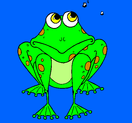 Coloring page Frog painted bytalkin rose