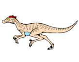 Coloring page Velociraptor painted byaaron
