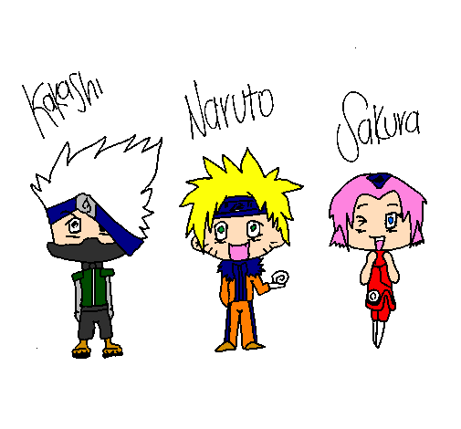 Coloring page Naruto painted bybethany