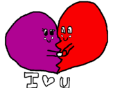 Coloring page I love you painted bymatheus 