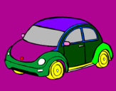 Coloring page Modern car painted bykar