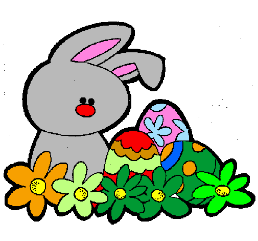 Coloring page Easter Bunny painted byfrancesca todaro