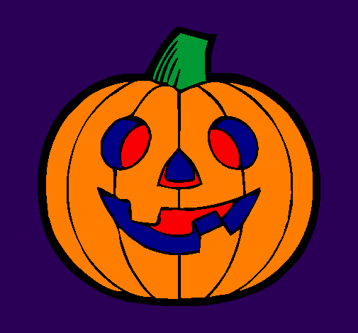 Coloring page Pumpkin IV painted byshorty