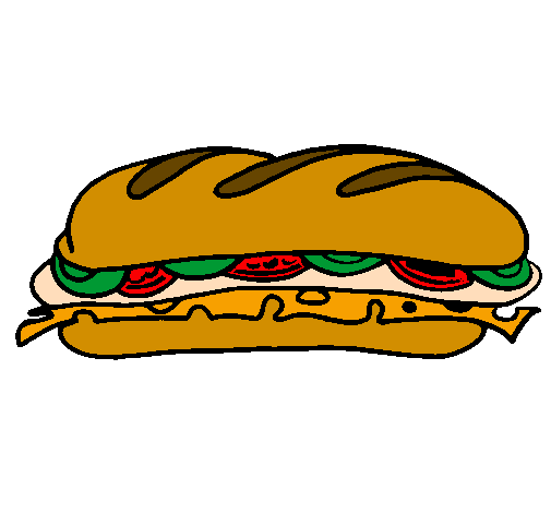 Coloring page Vegetable sandwich painted byadri