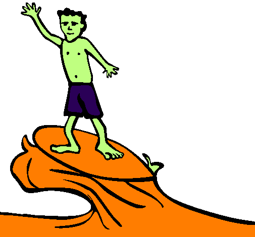 Coloring page Surf painted bymaximo