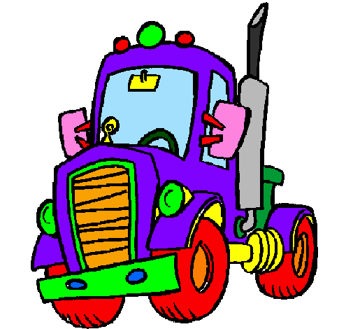 Coloring page Tractor painted byfilippo