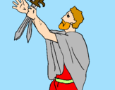 Coloring page The father of the Horatii painted byskhsw