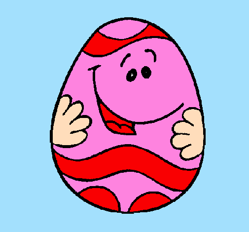 Coloring page Happy Easter egg painted bykaren$$